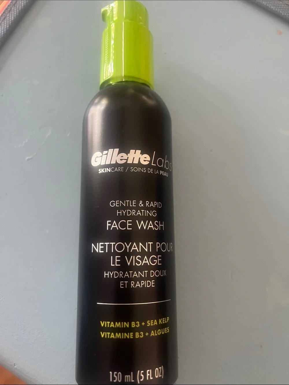 Gentle & Rapid Hydrating Face Wash — Black Bottle with Green Cap